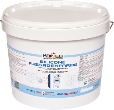 KAIZER силиконовая Silicon Fassadenfarbe, в/э фасадная силиконовая 10 кг, белый цвет