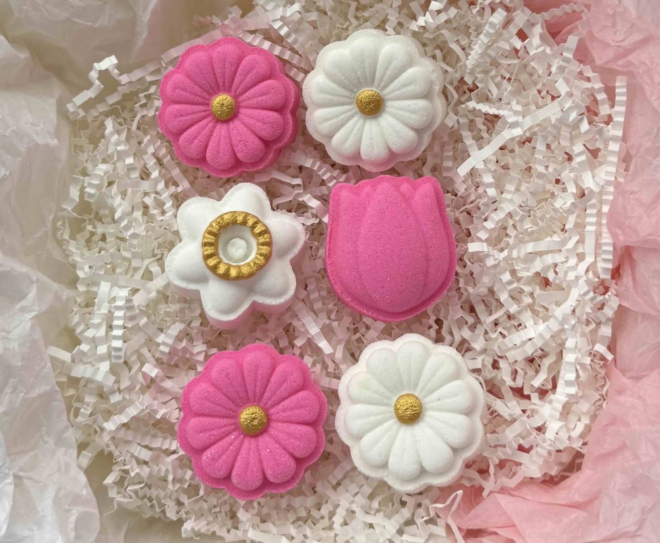 Bath_cosmetics_kz Мини бомбочки Цветочки 6шт бомбочка 6 шт по 30 г