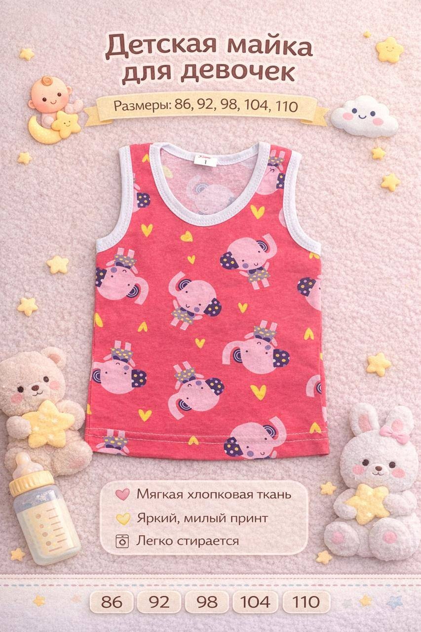 Майка красный, розовый