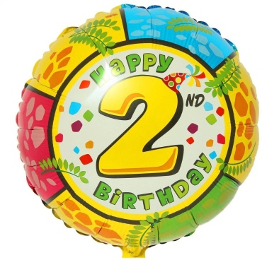 Воздушный шар Flexmetal Happy birthday 1 шт, мультиколор