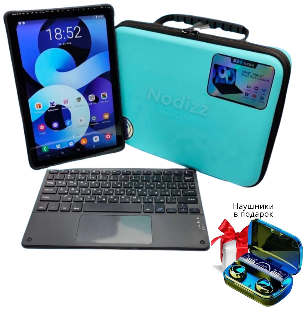 Планшет Nodizz Npad15-EV 10.1 дюйм 8 Гб/128 Гб черный, серый