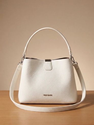 Сумка багет PIXI BAGS искусственная кожа белый