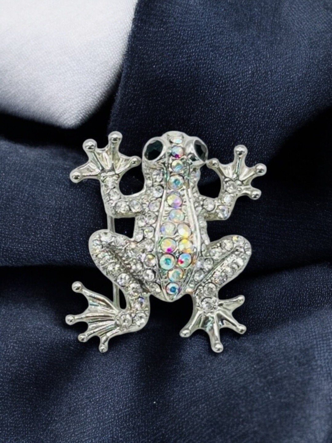 Брошь Hatira медицинское золото, кристаллы Swarovski