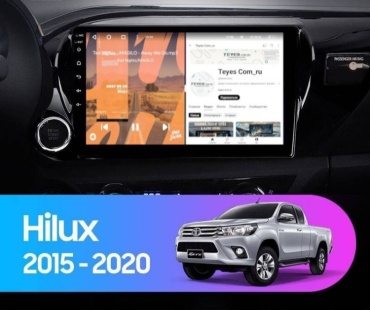 THE CUBE Hilux 2015-2020 4Gb+64Gb + камера заднего вида в штатное место Toyota