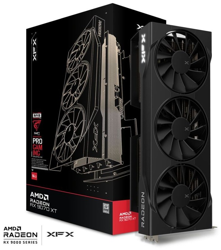 Видеокарта XFX RX 9070XT Swift Triple Fan Gaming Edition RX-97TSWF3B9 16 Гб