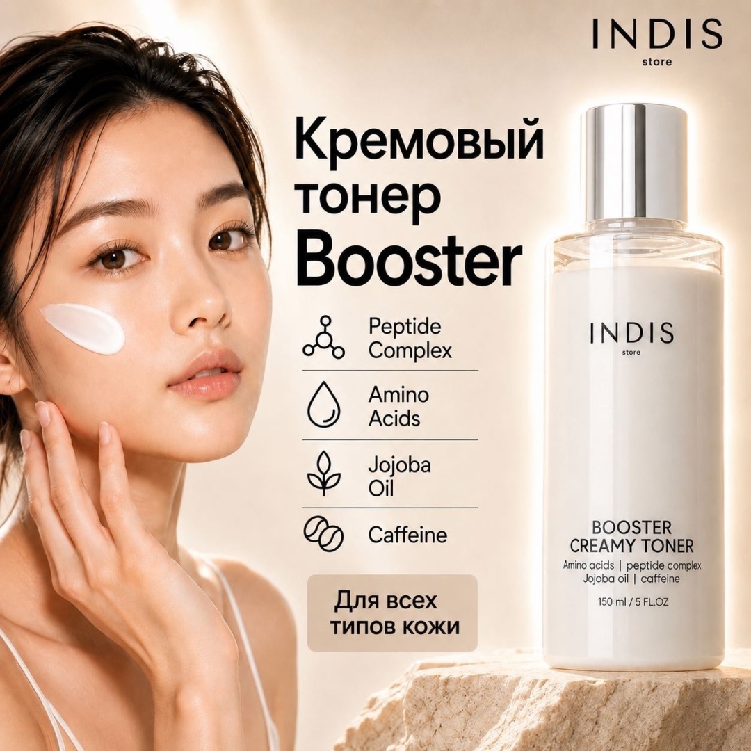 INDIS store тонер Booster Creamy Toner 150 мл