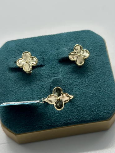 Zhanar Gold Ван клиф алтын комплект Италия Сары италия комплект вес 5.92 г золото, без вставок