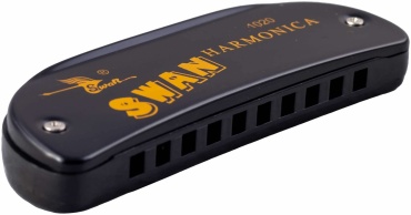 Губная гармошка Swan SW1020-16 BK, диатоническая, C, чёрная