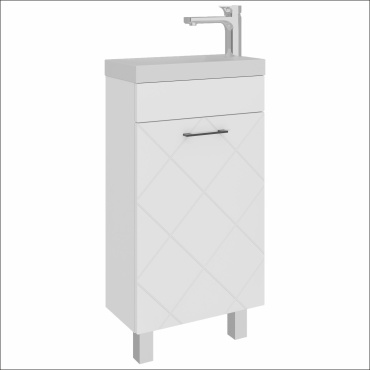 Тумба с раковиной AVK 1дверь Астра, 40x70x20 см, белый