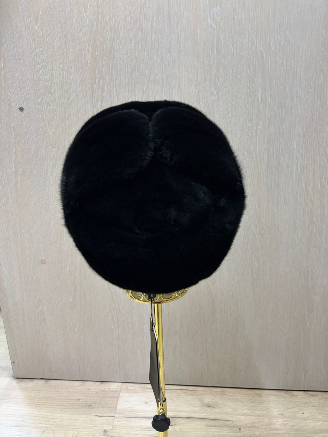 Шапка SemiFur размер 58, 59, 60, 61, черный