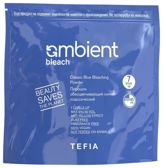 TEFIA Extra Fast White Bleaching Powder Осветление до 7 уровней тона осветляющий порошок 500 мл
