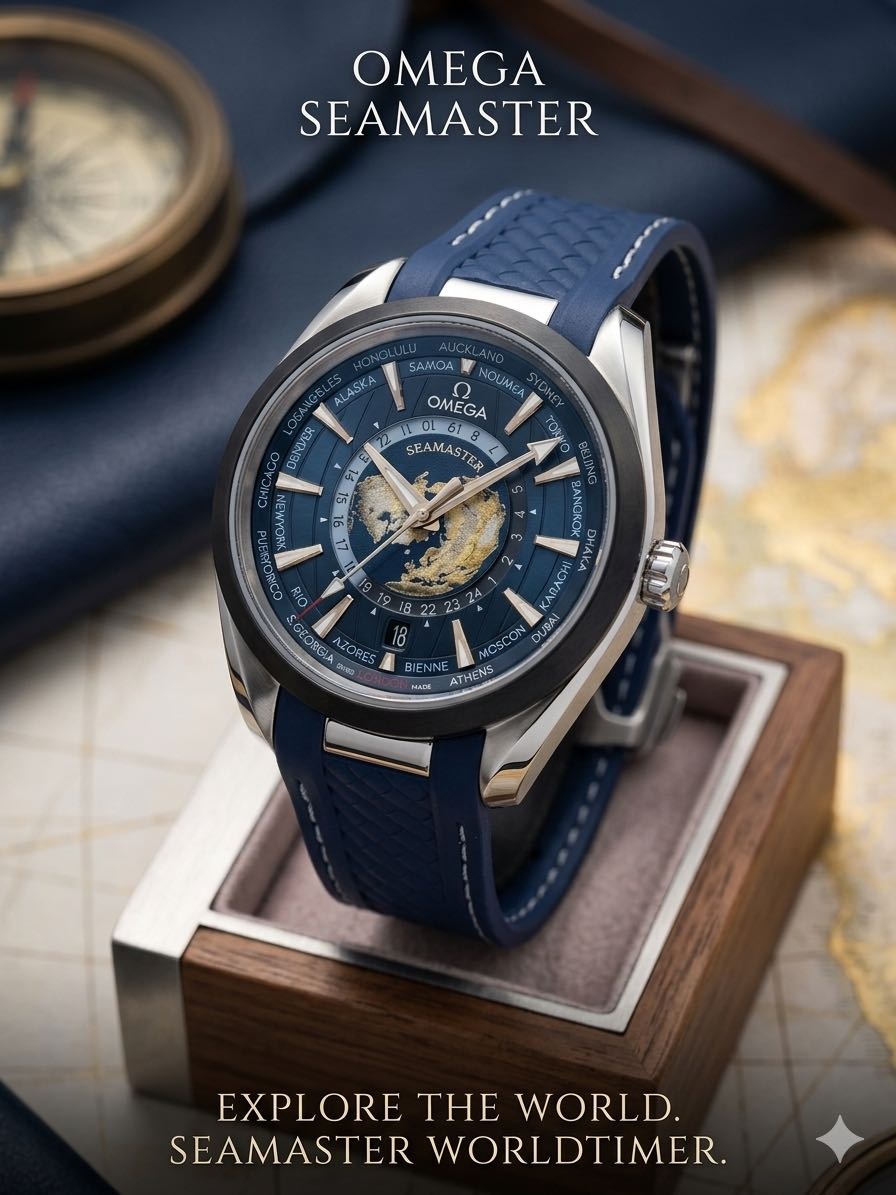 Кварцевые OMEGA Aqua terra нержавеющая сталь