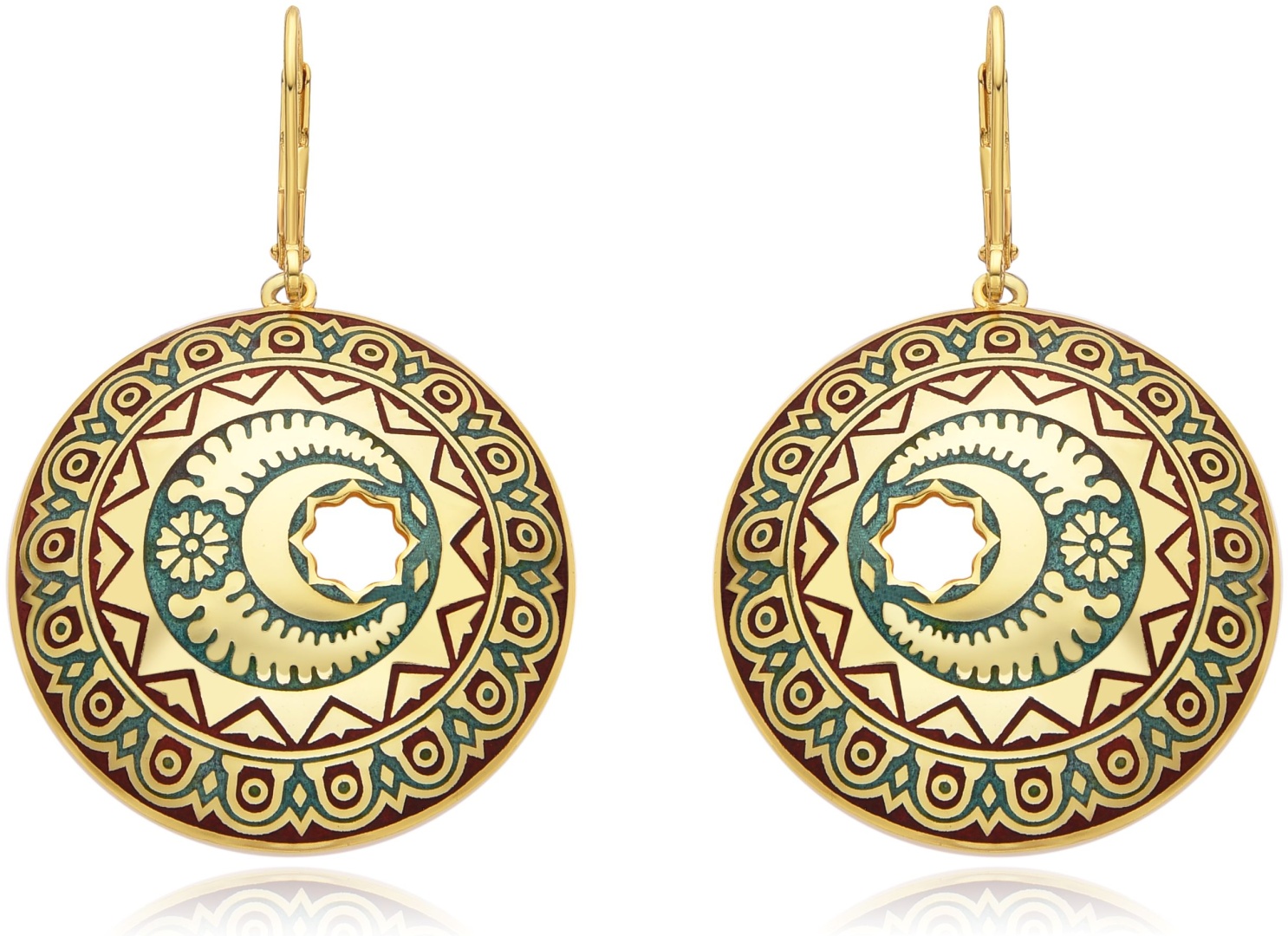 Серьги KHANS 1864 G вес 9 г серебро, эмаль