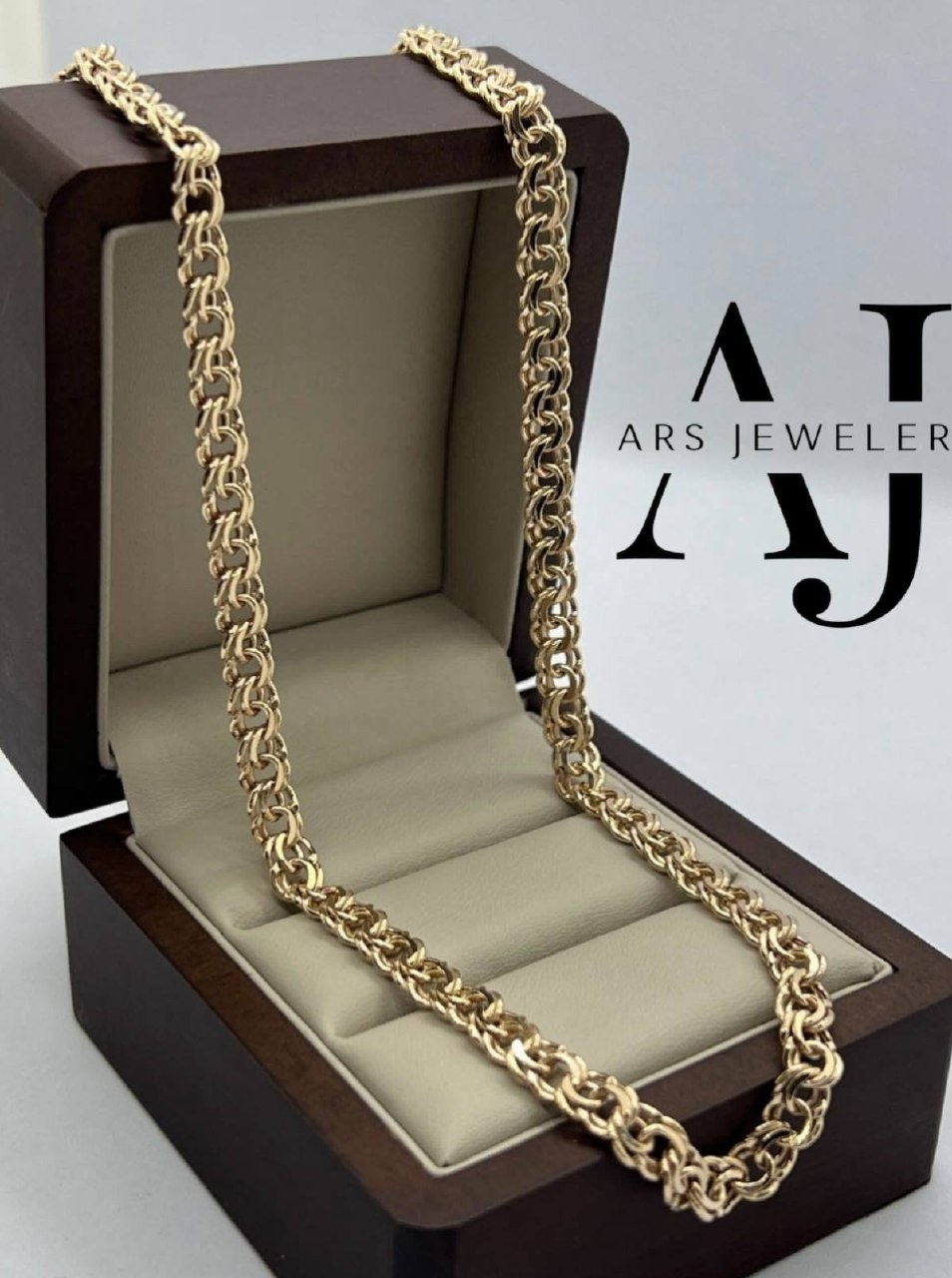 Ars jeweler ars pr224 длина 55 см, вес 14.25 г золото, плетение бисмарк