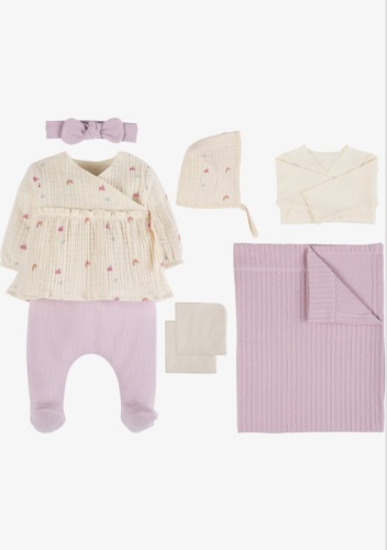 Комплект Idil baby бежевый, фиолетовый