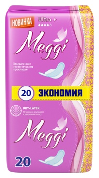 Meggi прокладки Гигиенические прокладки Meggi Ultra + 20 20 шт
