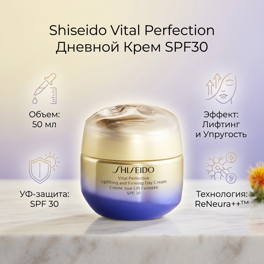 Shiseido дневной крем Vital Perfection SPF30 для лица 50 мл