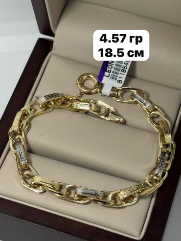 Sandu gold 48522236 длина 18.5 см, вес 4.57 г золото, плетение отсутствует