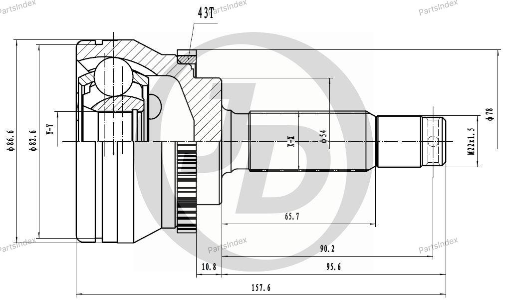 JD ШРУС JCT0072A