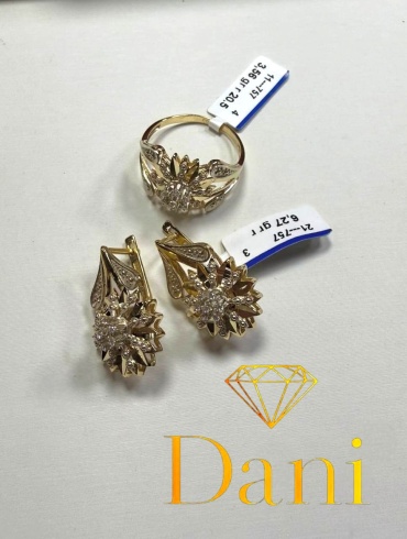 Dani DANI-KMP-2194 вес 9.96 г золото, фианит