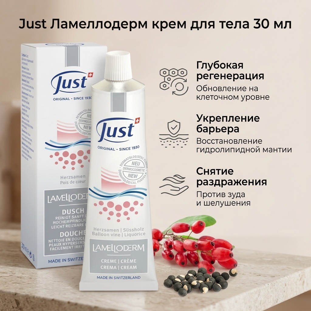 Just Ламеллодерм крем для тела 30 мл