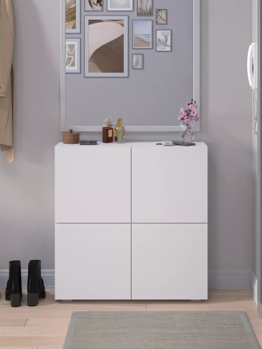 Комод 243527010, 78x24x80 см, белый