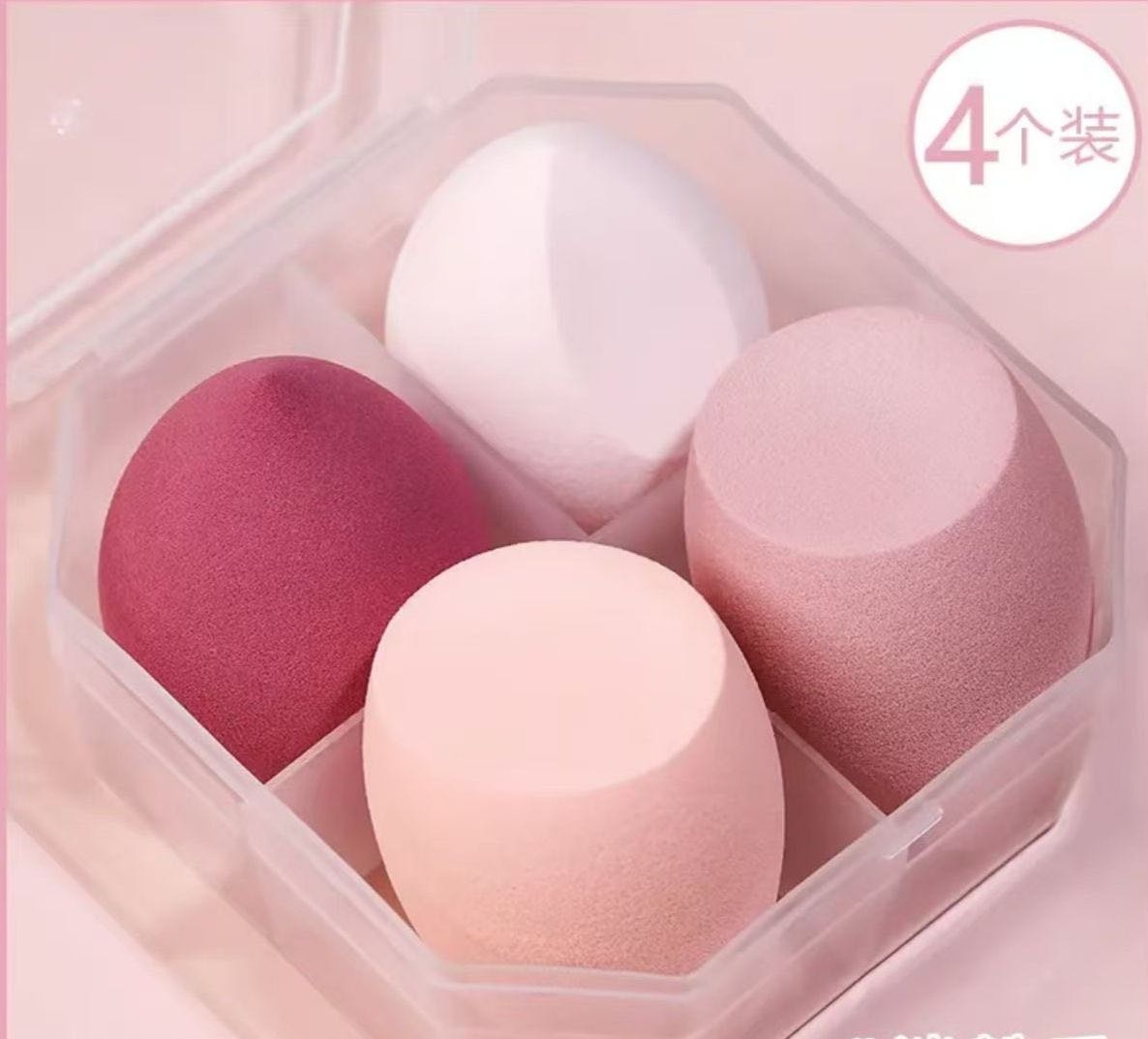 107beauty спонж скошенный латекс 4 шт