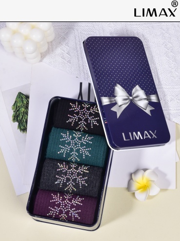 Носки LIMAX 4 пары мультиколор 36-41