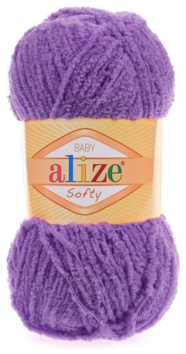 Пряжа Alize softi 44 фиолетовый 115 м 50 г