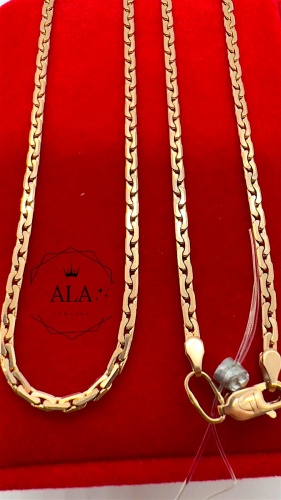 ALA ALA_НК206-066 длина 60 см, вес 13.4 г золото, плетение якорное