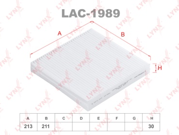 LYNXauto салонный фильтр LAC-1989