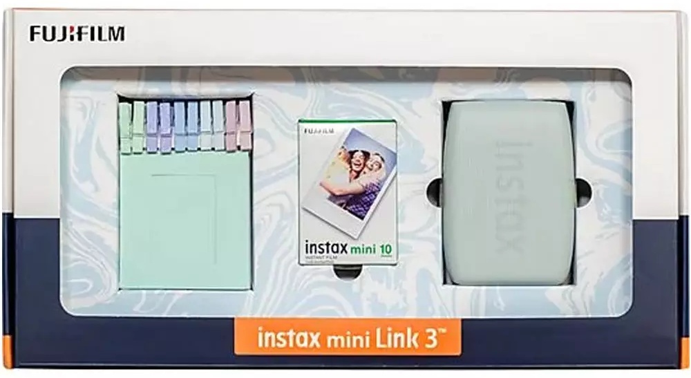 Компактный фотопринтер Fujifilm Instax mini link 3 BUNDLE зеленый