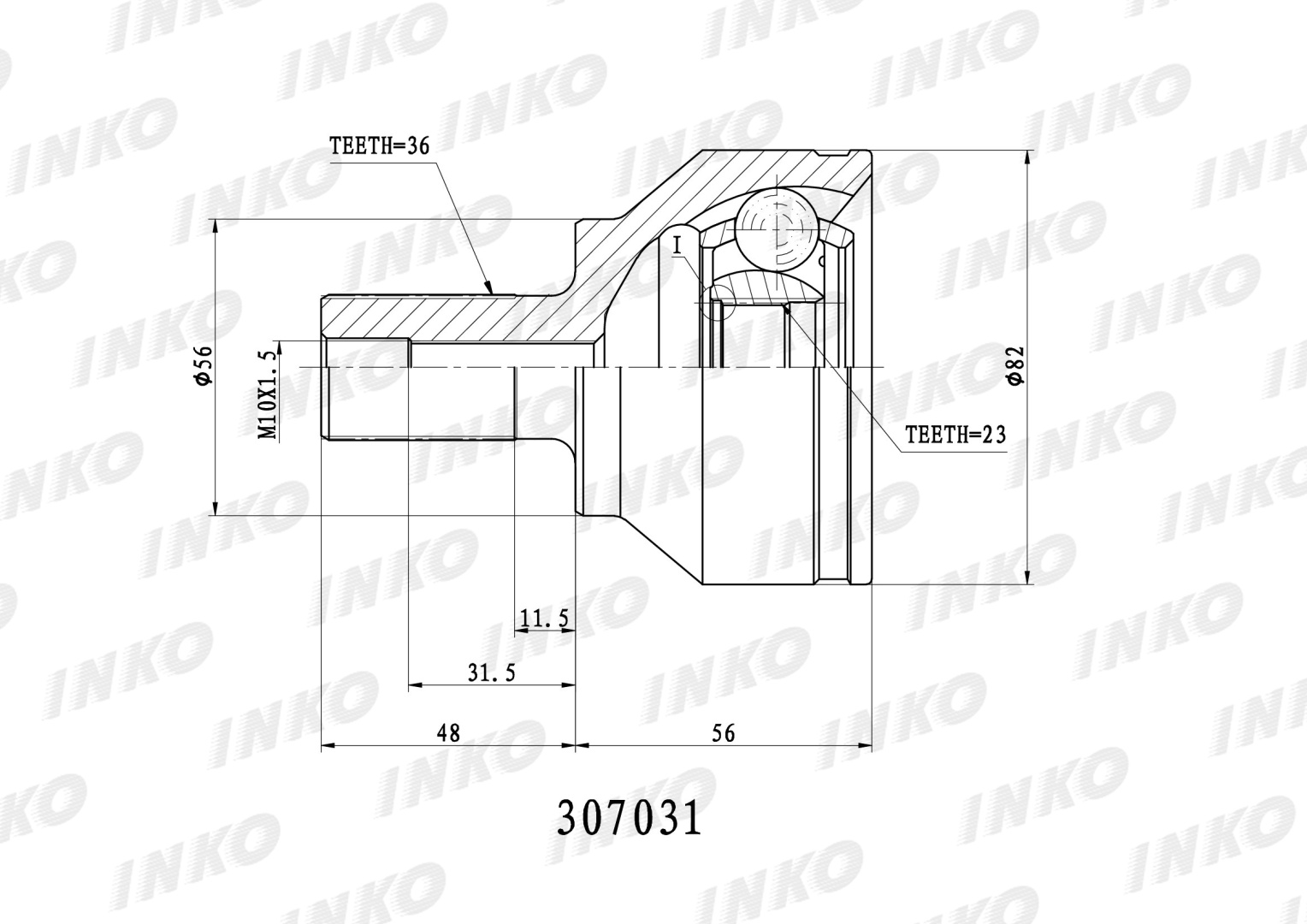 INKO шрус 307031