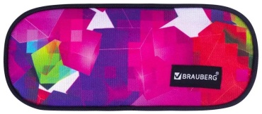 Пенал Brauberg 317403516, застежка молния, мультиколор