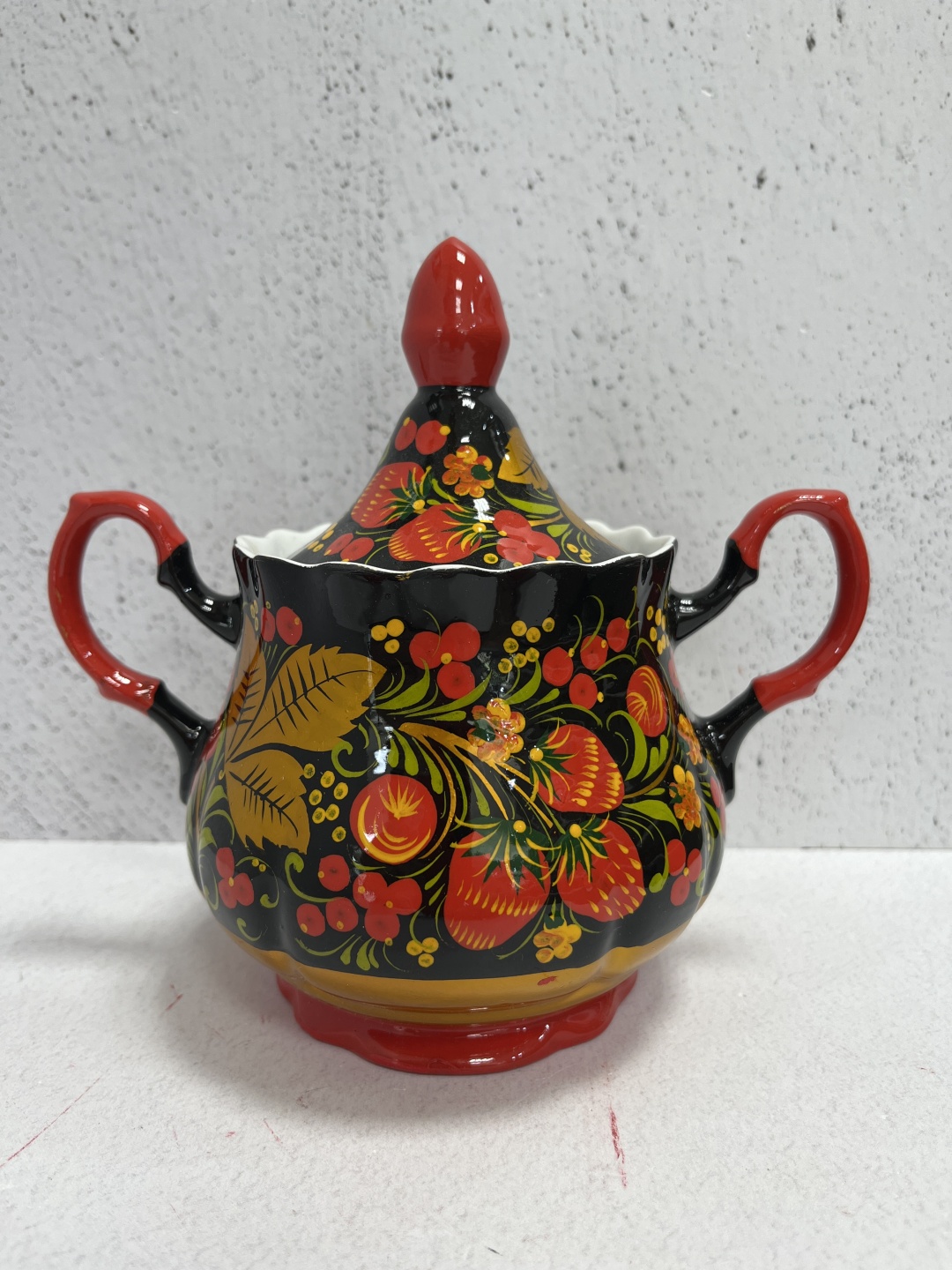Хохлома сахарница 896745 1 шт, фарфор