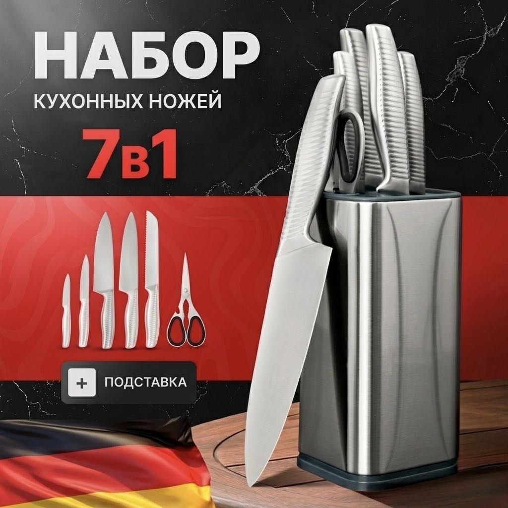 Набор ножей ASTEGO PRO-KNIFE, лезвие: сталь 6 шт