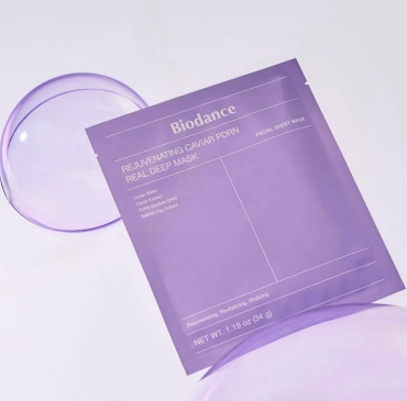 Маска для лица Biodance гидрогелевая Biodance Rejuvenating Caviar PDRN Real Deep Mask — Омолаживающая гидрогелевая маска 4 шт