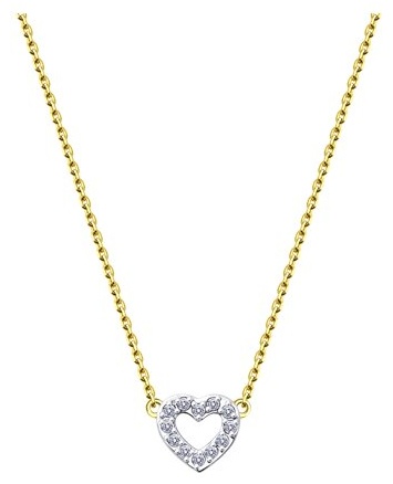 Колье Diamant 53-170-01947-1 длина 42 см вес 1.14 г золото, фианит