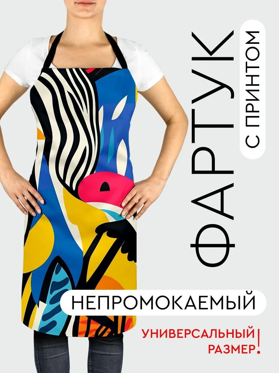 Фартук домашний 527490630 81.5x56.5 см полиэстер, ванильный