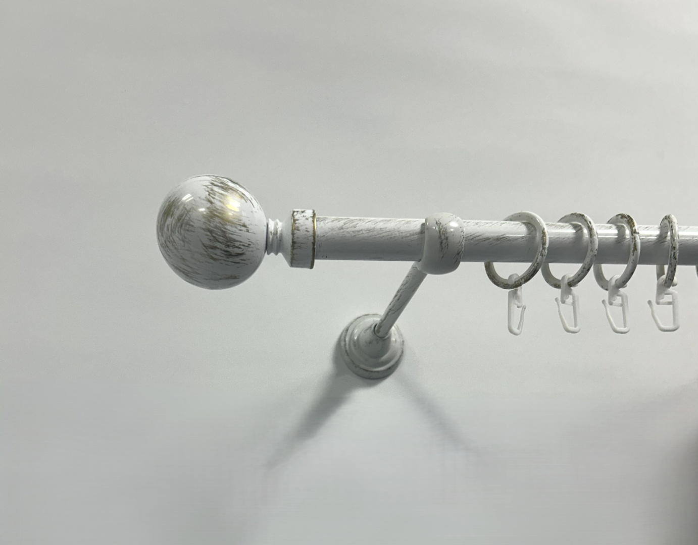 Карниз DSA-decor круглый однорядный белый 400 см