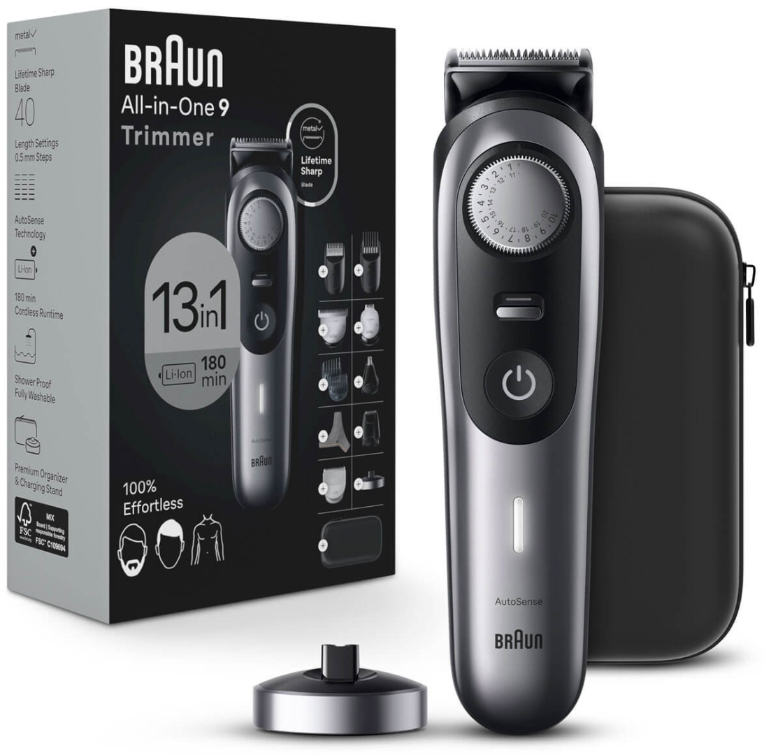 Braun триммер Style Kit Series 9 9440 черный, серый