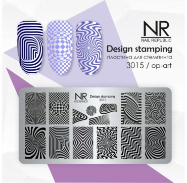 Nail Republic пластины 3015 op-art