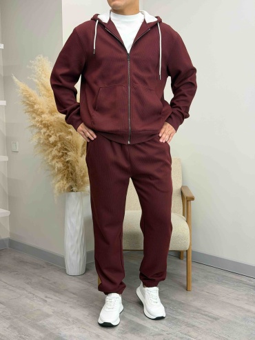 Повседневный костюм ABAY FASHION бордовый