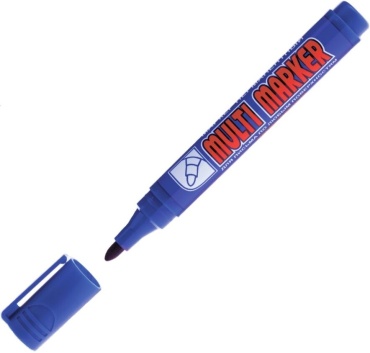 Маркер Crown CPM-800blue, 1 шт, 3 мм, синий