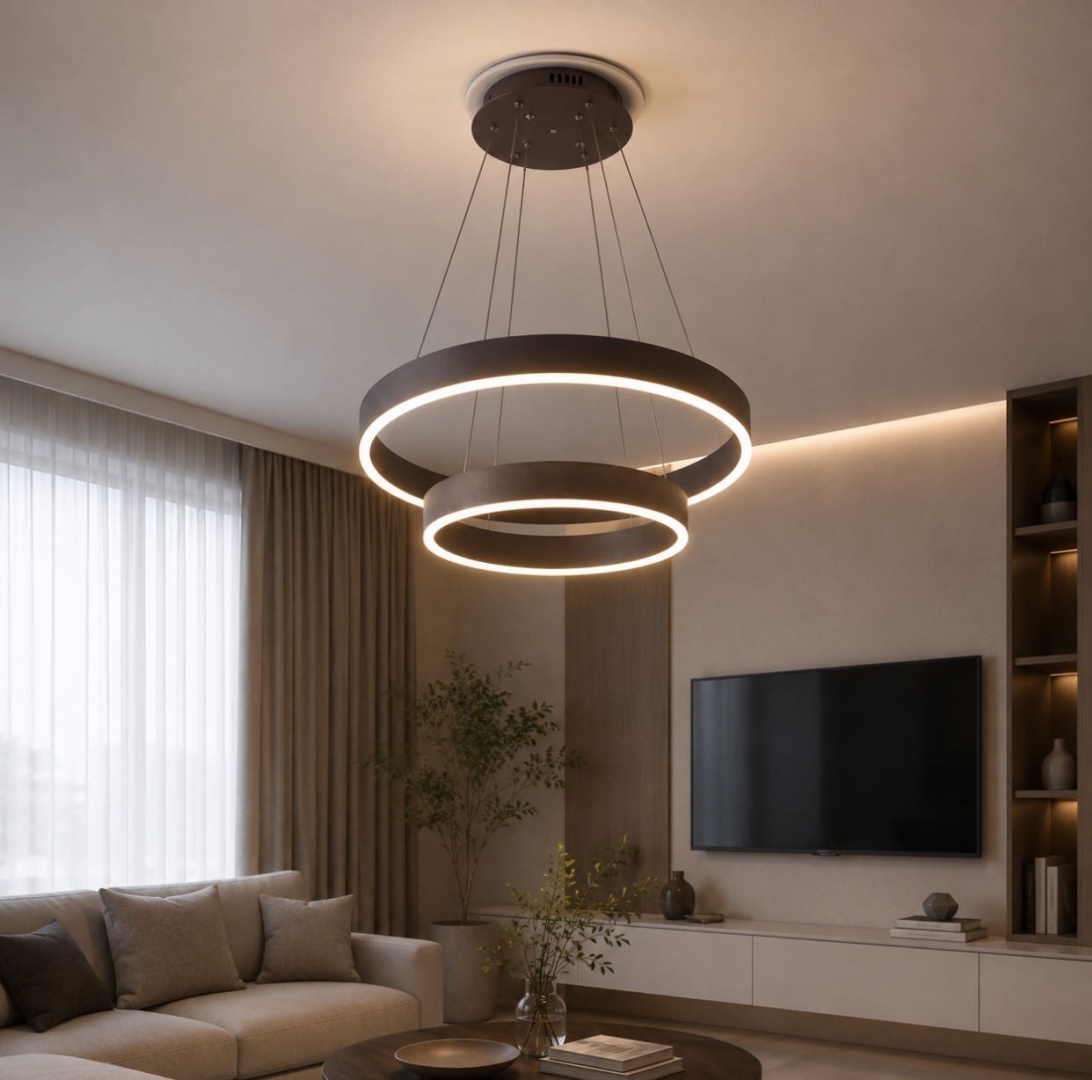 Люстра подвесная LED, кол-во ламп: 2 шт