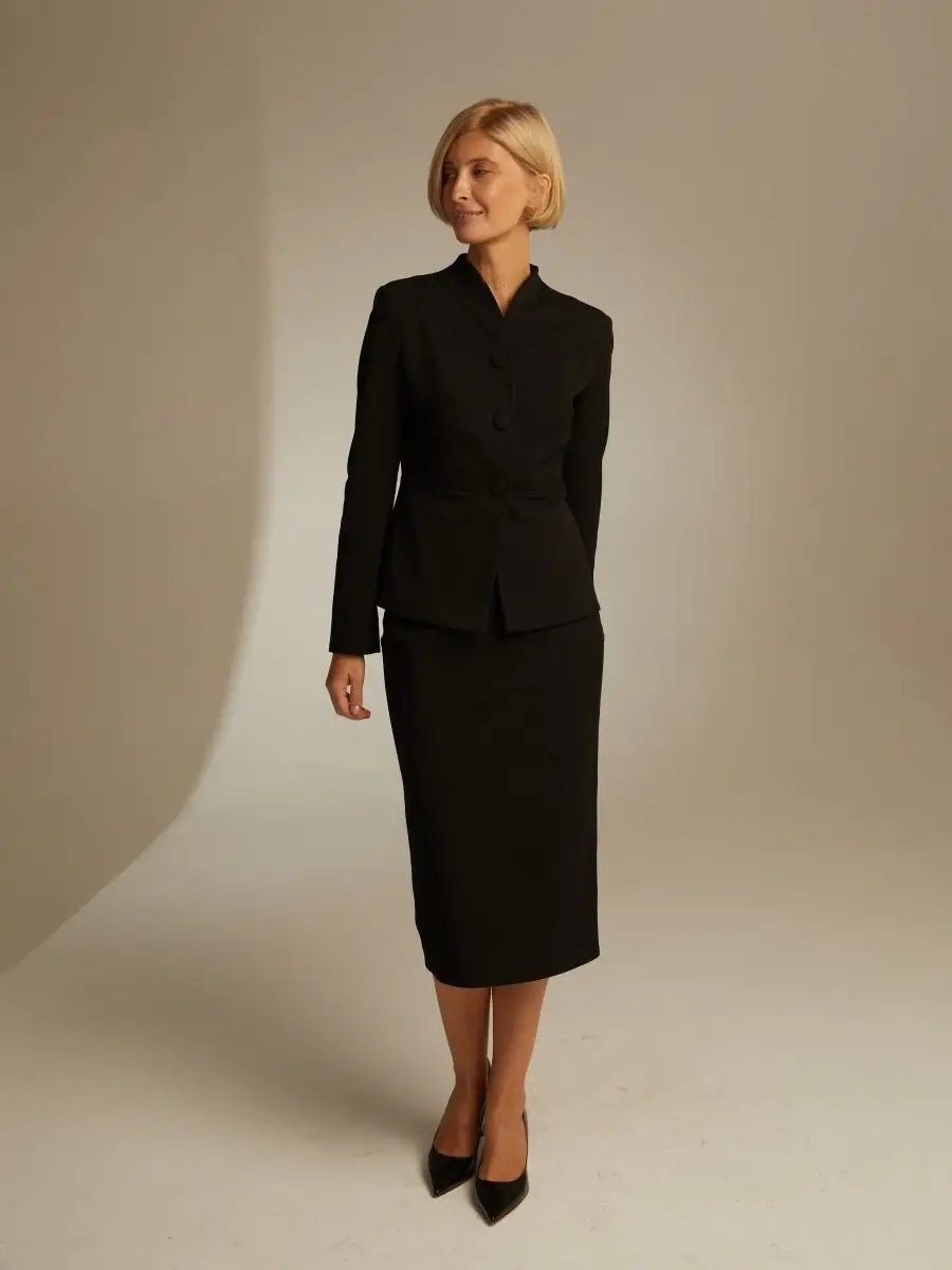 Прямая юбка Olga Skazkina черный