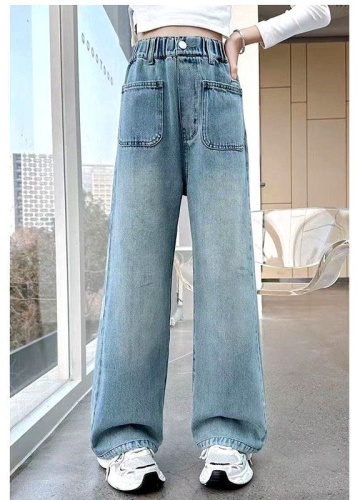 Джинсы расклешенные FASHION синий