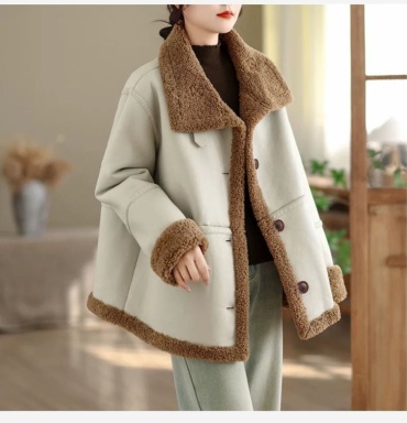 Дубленка Fashion & Best белый