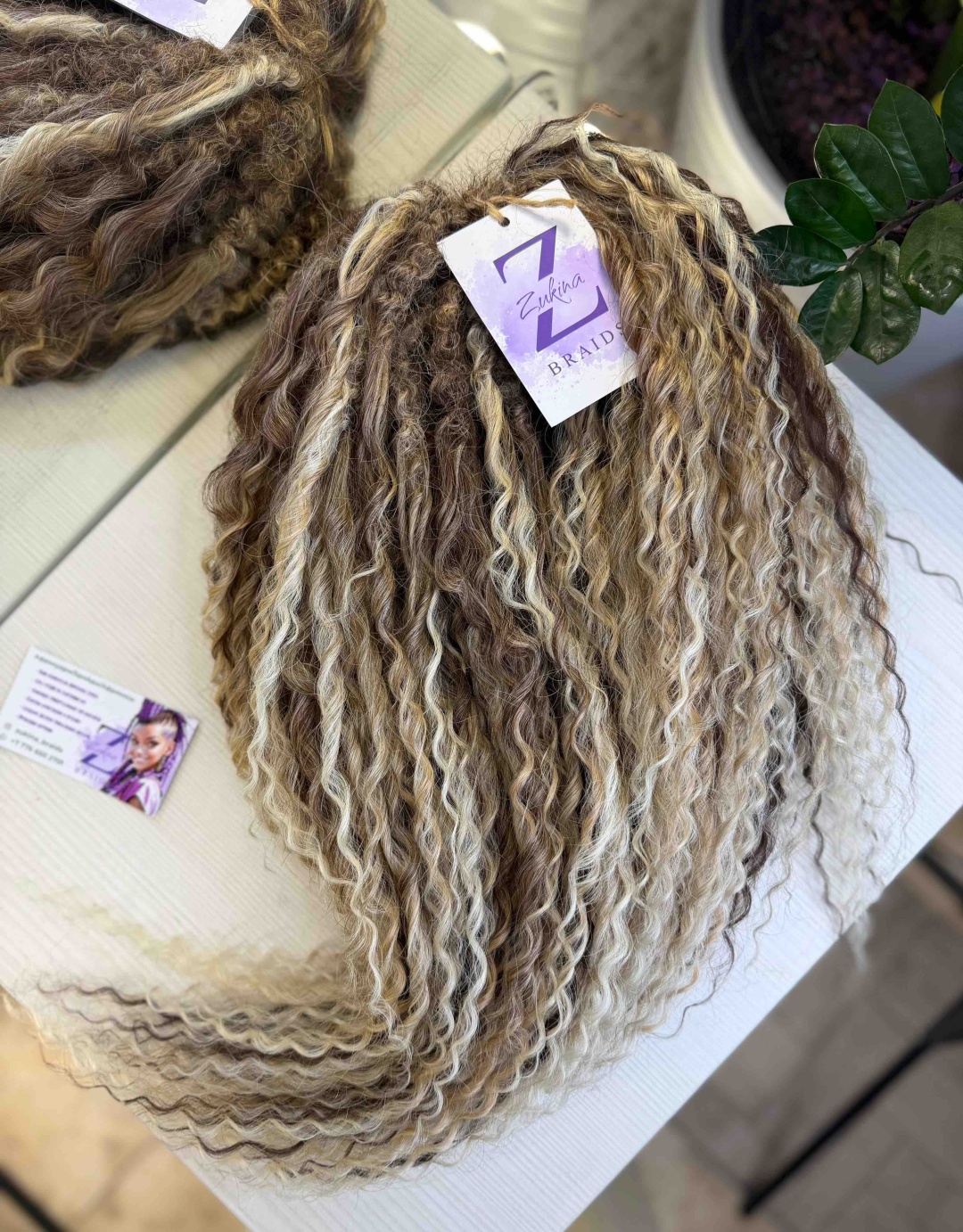ZUKINA BRAIDS афрокудри русый женский