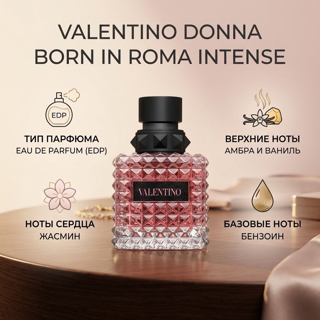 Valentino Donna Born In Roma Intense парфюмерная вода EDP 50 мл, для женщин